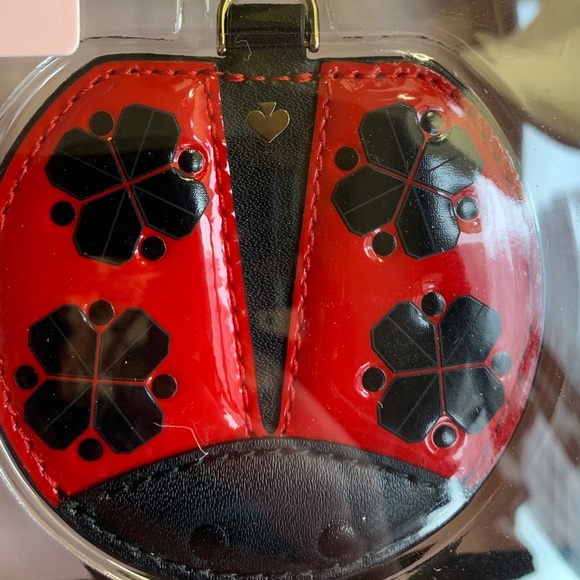 Authentic KATE SPADE ladybug Leather phone lanyard - Picture 6 of 6